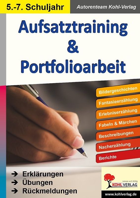 Aufsatztraining und Portfolioarbeit