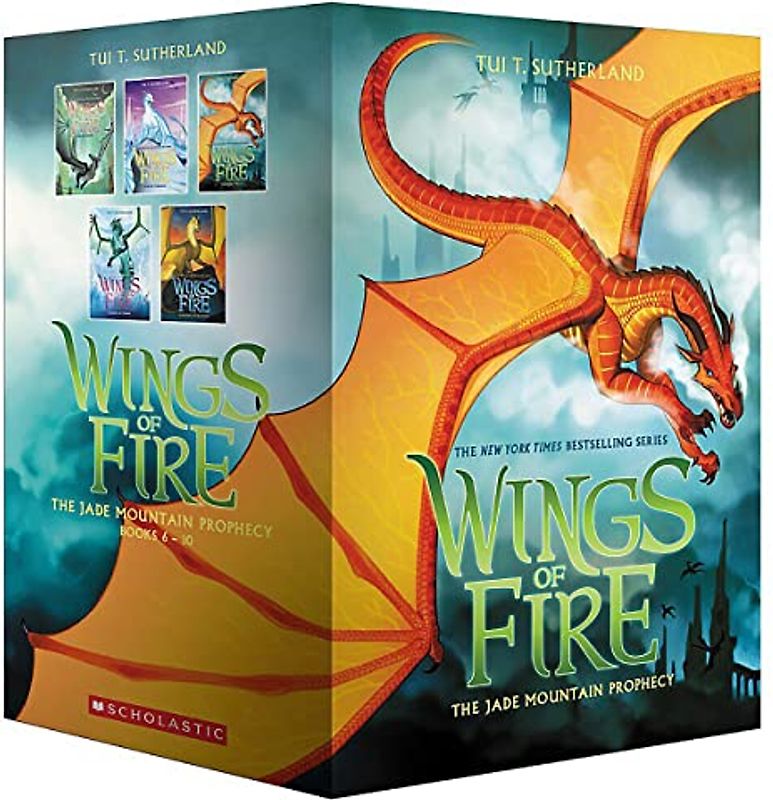 Wings of Fire the Jade Mountain Prophecy: Moon Rising / Winter Turning / Escaping Peril / Talons of Power / Darkness of Dragons (Wings of Fire, 6-10)