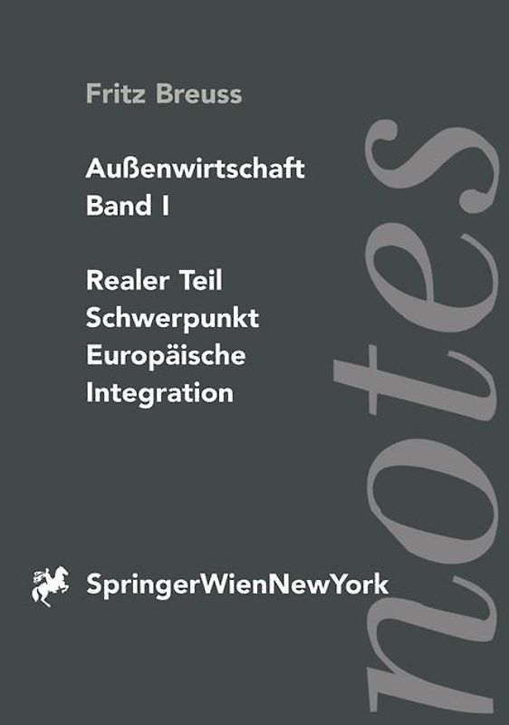 Aussenwirtschaft. Band 1