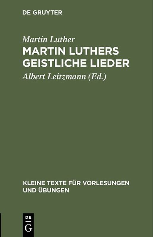 Martin Luthers geistliche Lieder