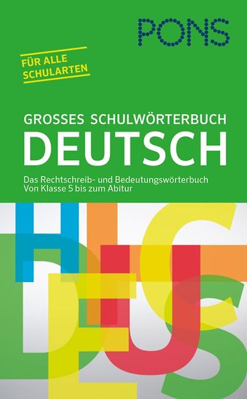PONS Großes Schulwörterbuch Deutsch