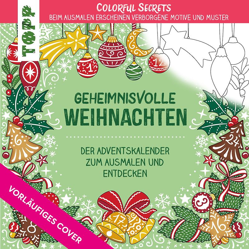 Colorful Secrets - Wunderschöne Weihnachten (Ausmalen auf Zauberpapier)