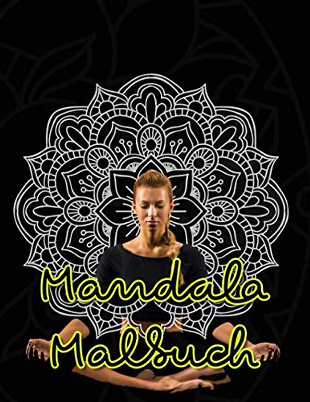 Mandala Malbuch: 95 Mandalas für Erwachsene auf schwarzem Hintergrund für fantastische Farben | kostenlose Malvorlagen als PDF zum Ausdrucken