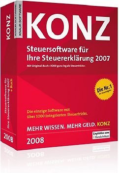 Konz Steuersoftware 2008. Für Ihre Steuererklärung 2007