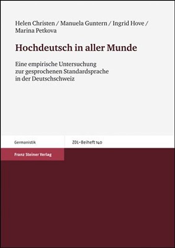 Hochdeutsch in aller Munde