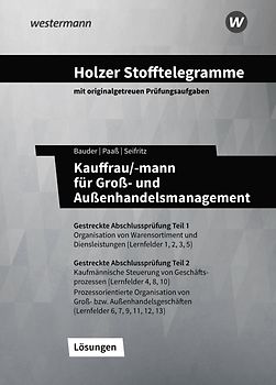 Holzer Stofftelegramme Kauffrau/-mann für Groß- und Außenhandelsmanagement