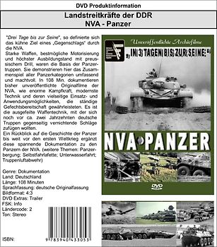 Panzer der NVA: Landstreitkräfte der NVA - In 3 Tagen bis zu Seine DVD