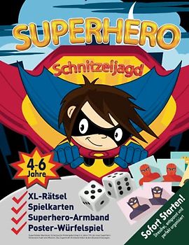 Superhelden Abenteuer Schatzsuche Kindergeburtstag 4-6 Jahre: Ihr als neue Superhero-Generation habt eine Mission: Das Superkraft-Armband finden & den Bösewicht besiegen. (Bravo Schatzsuche)