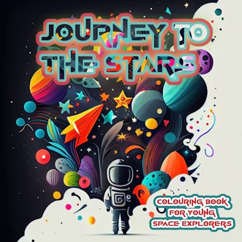 Journey to the Stars: Outer Space Fantasy Colouring Book for Kids: Entertaining and Educational Colouring Book for Kids