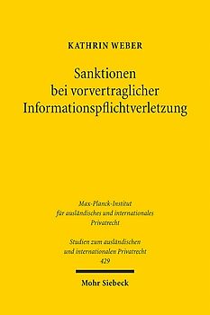 Sanktionen bei vorvertraglicher Informationspflichtverletzung