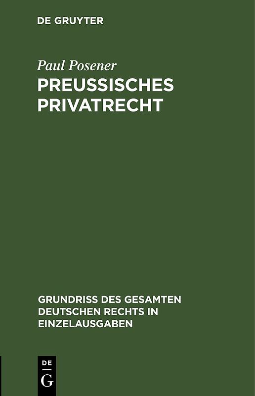 Preußisches Privatrecht