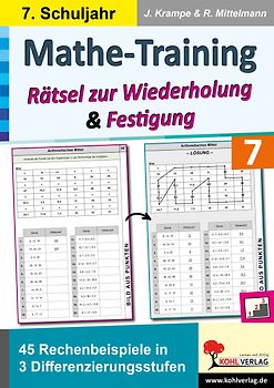 Mathe-Training zur Wiederholung und Festigung / Klasse 7
