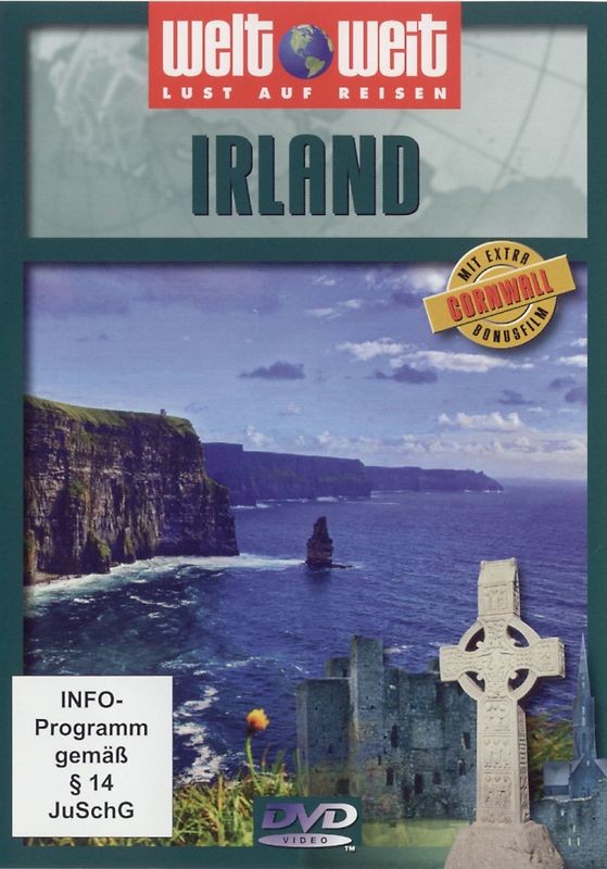 Irland (mit Bonusfilm Cornwall) Reihe welt weit / 1 DVD, Länge: ca. 80 Minuten DVD