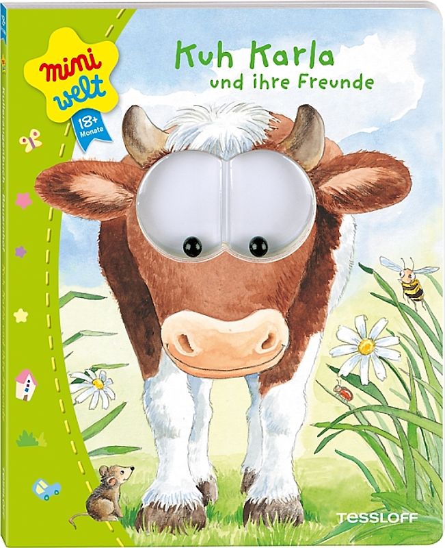 Kuh Karla und Freunde. Bewegliche Kulleraugen, erste Reime