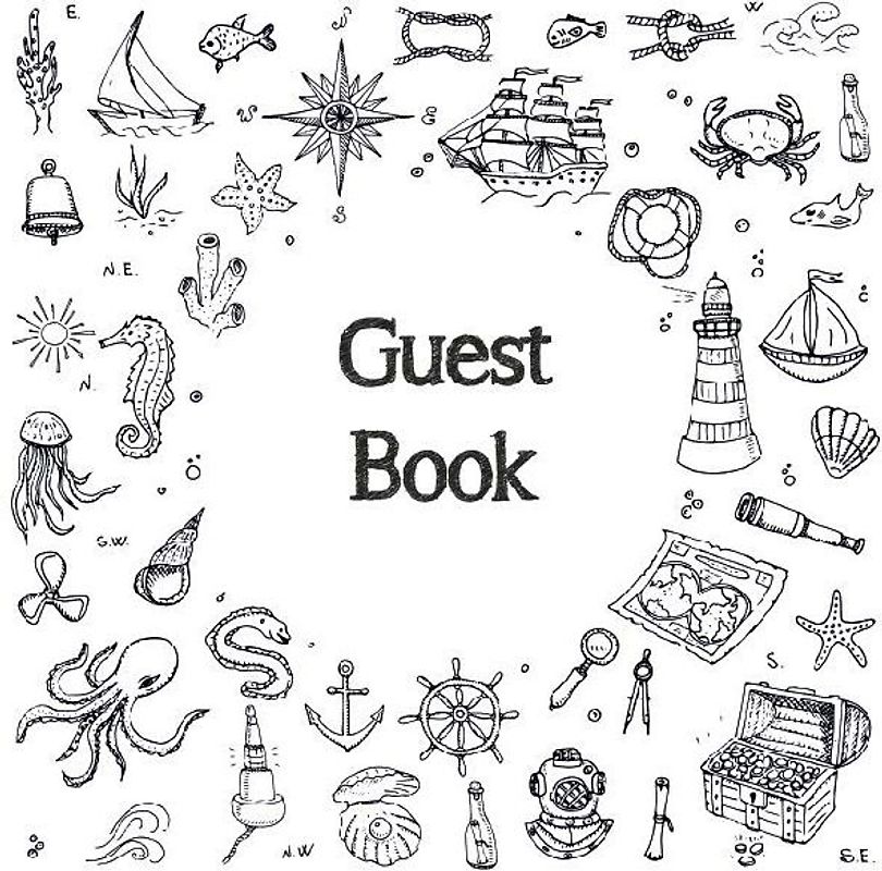 Guest Book, Visitors Book, Guests Comments, Vacation Home Guest Book, Beach House Guest Book, Comments Book, Visitor Book, Nautical Guest Book, Holiday Home, Bed & Breakfast, Retreat Centres, Family Holiday, Guest Book (Hardback)