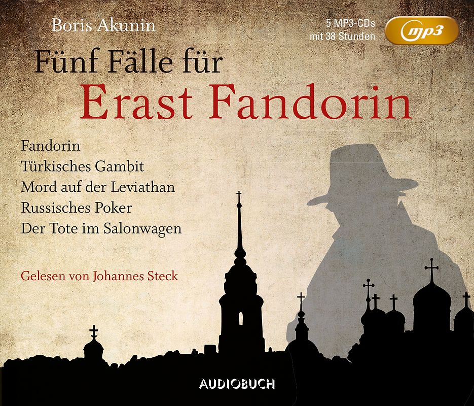 Fünf Fälle für Erast Fandorin (5 MP3-CDs)