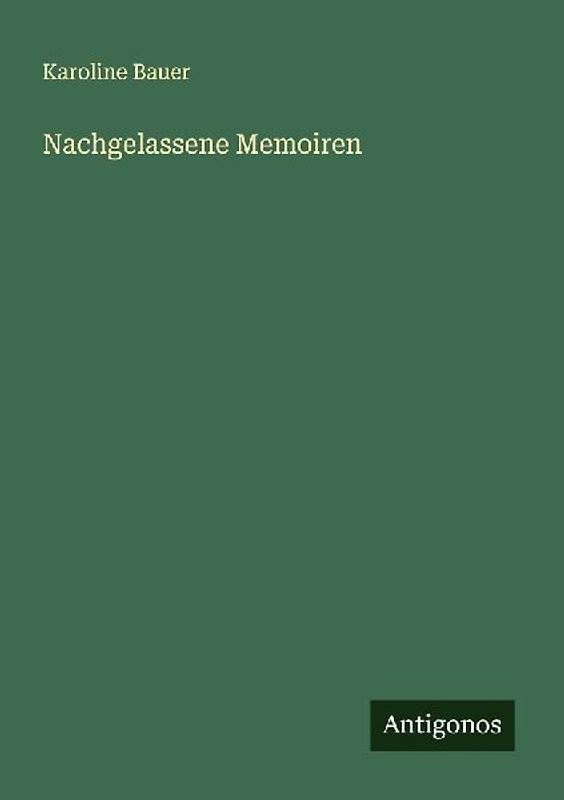 Nachgelassene Memoiren