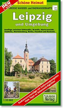 Wander- und Radwanderkarte Leipzig und Umgebung