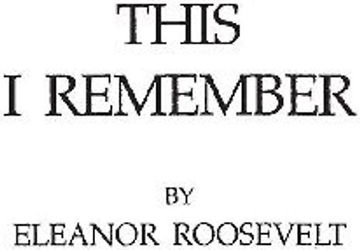 This I Remember