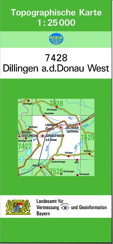 TK25 7428 Dillingen a.d.Donau West