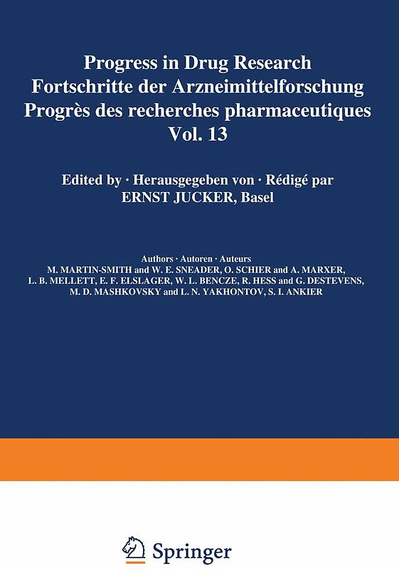 Progress in Drug Research / Fortschritte der Arzneimittelforschung / Progrès des recherches pharmaceutiques