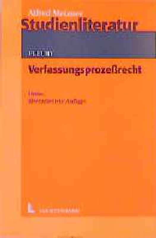 Verfassungsprozessrecht