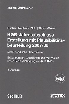 HGB-Jahresabschluss Erstellung mit Plausibilitäsbeurteilung 2007/2008