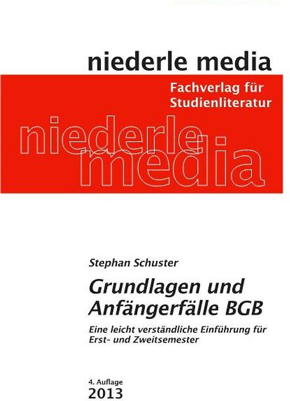 Grundlagen und Anfängerfälle BGB