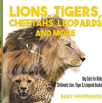 Lions, Tigers, Cheetahs, Leopards and More | Big Cats for Kids | Children's Lion, Tiger & Leopard Books
