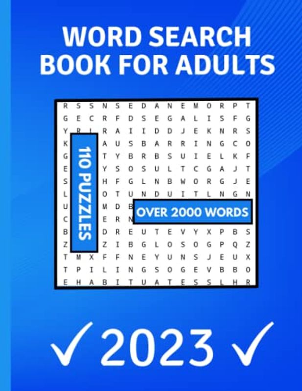 Word search book for adults 2023: lot's of themes mixed into these word puzzles. over 2000 words to find