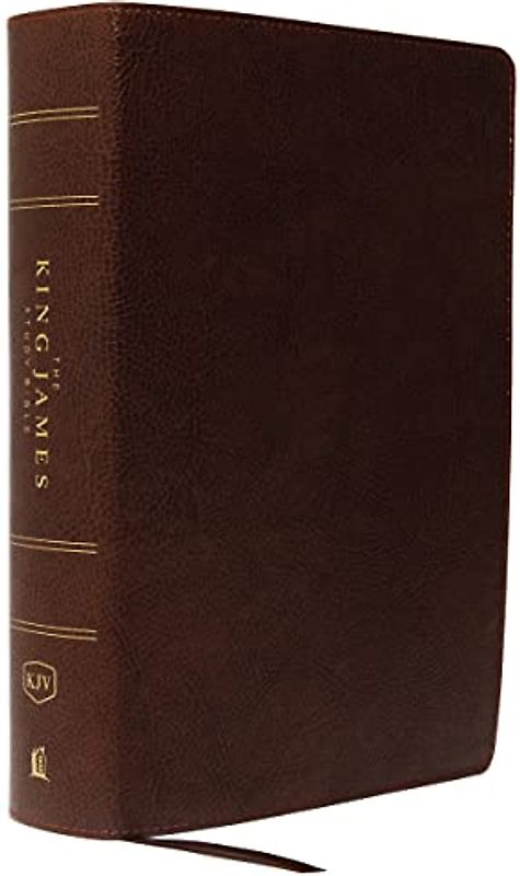The King James Study Bible, Bonded Leather, Brown, Full-Color Edition