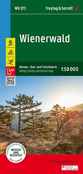 freytag & berndt Wanderkarte WK 011 Wienerwald 1:50.000