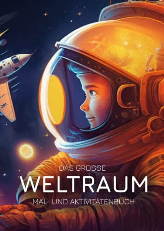 Das Mal- und Mitmachbuch rund um Weltraum, Raumfahrt und Science-Fiction für Kinder.: Mit vielen tollen Raumschiffen, Astronauten und Aliens zum ausmalen und rätseln.