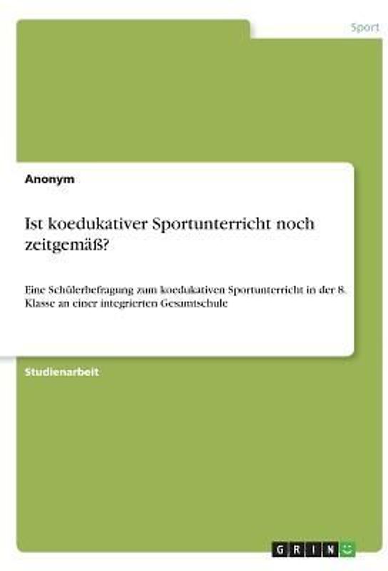 Ist koedukativer Sportunterricht noch zeitgemäß?