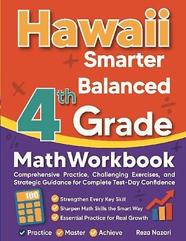 Hawaii Smarter Balanced Grade 4 Math Workbook