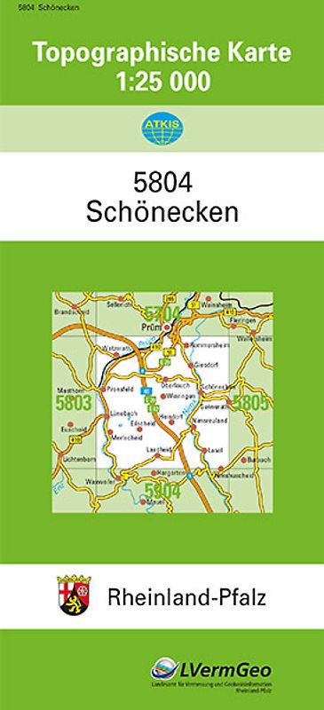 TK25 5804 Schönecken