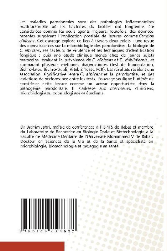 Candida albicans en parodontologie: aspects cliniques et diagnostiques