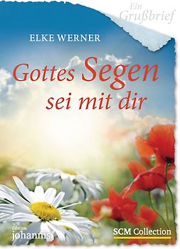 Ein Grußbrief - Gottes Segen sei mit dir - 5 Stück