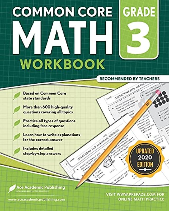3rd Grade Math Workbook: Common Core Math Workbook