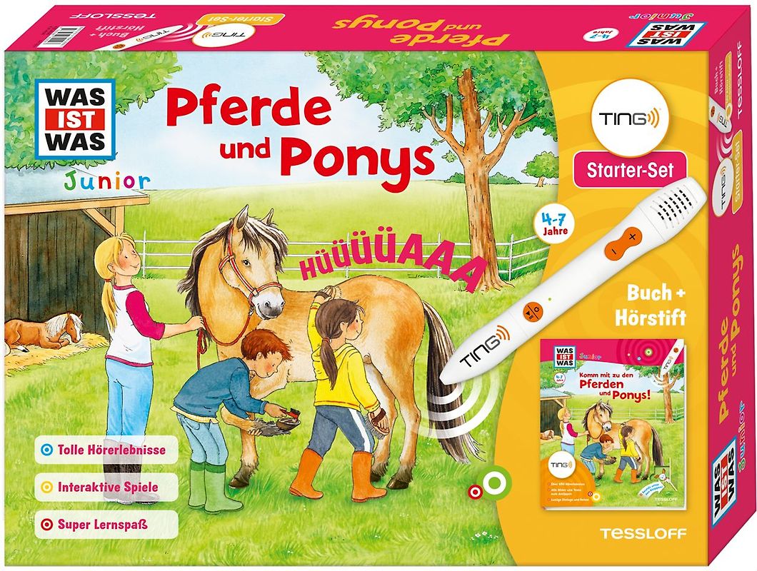 TING Starterset Pferde und Ponys. Buch + Hörstift