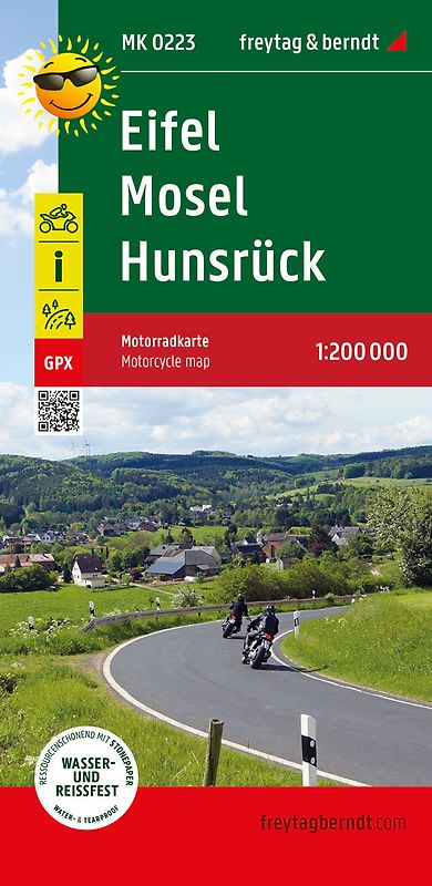 freytag & berndt Motorradkarte Eifel - Mosel - Hunsrück 1:200.000