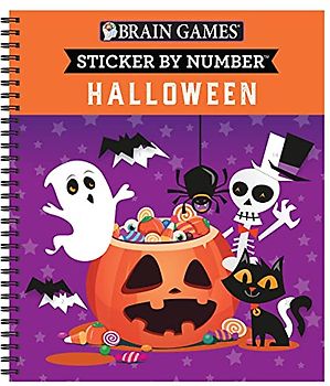 Brain Games - Sticker by Number: Halloween