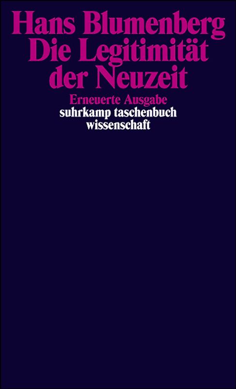 Die Legitimität der Neuzeit