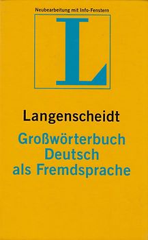 Langenscheidt Grosswörterbuch Deutsch als Fremdsprache