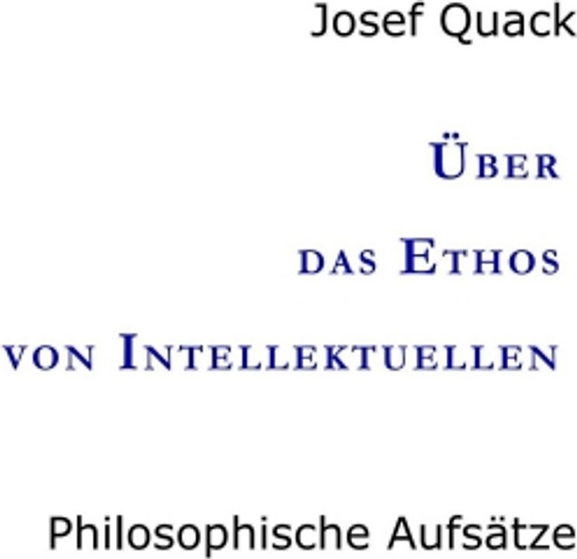 Über das Ethos von Intellektuellen