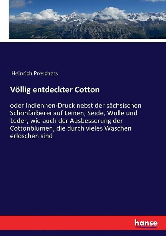 Völlig entdeckter Cotton