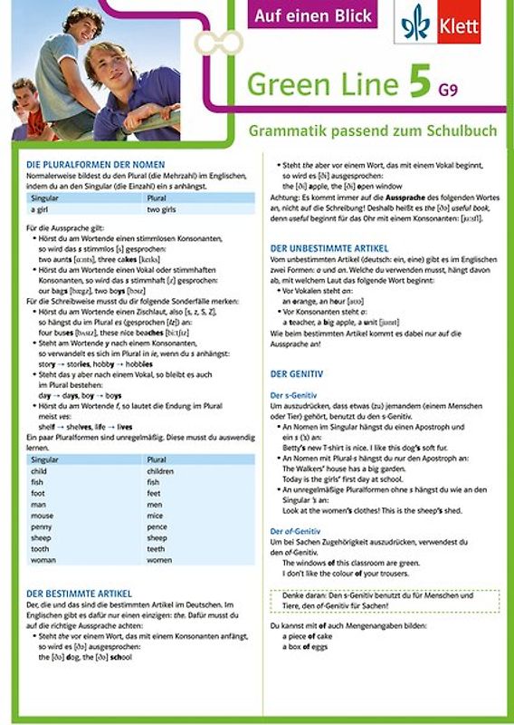 Klett Green Line 5 G9 Klasse 9 Auf einen Blick