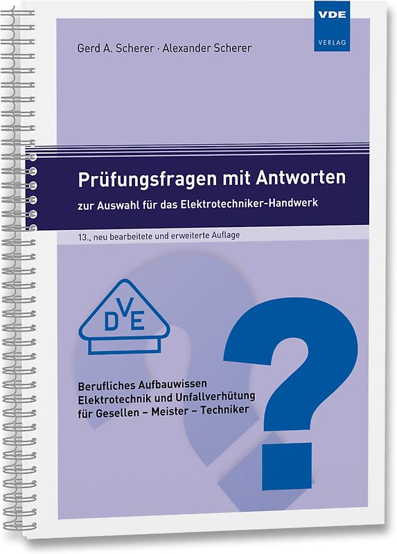 Prüfungsfragen mit Antworten zur Auswahl für das Elektrotechniker-Handwerk