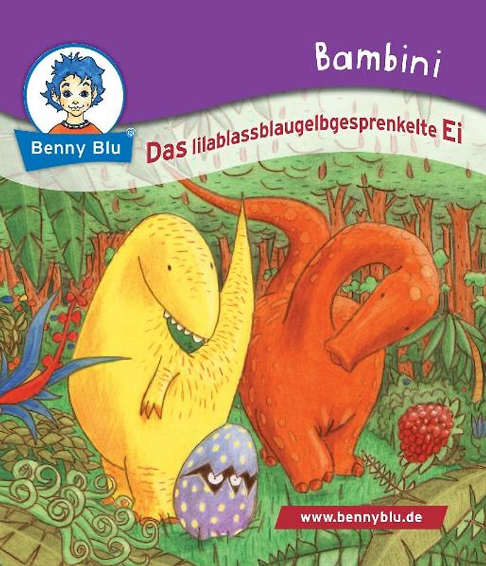 Bambini Das lilablassblaugelbgesprenkelte Ei. Bestandteil der Bambini Starter-Box