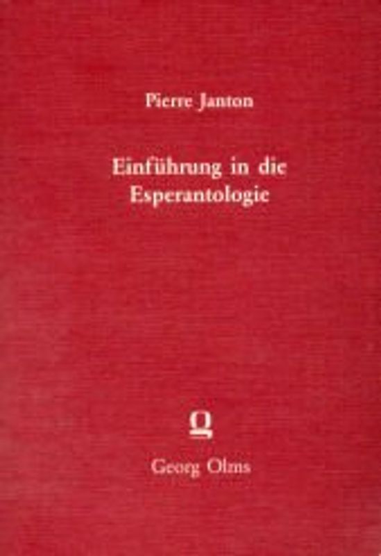 Einführung in die Esperantologie